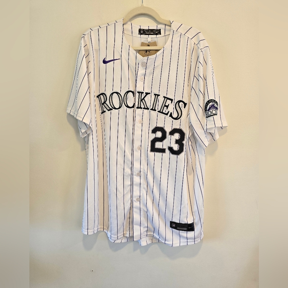 Rockies Striped Baseball Jersey